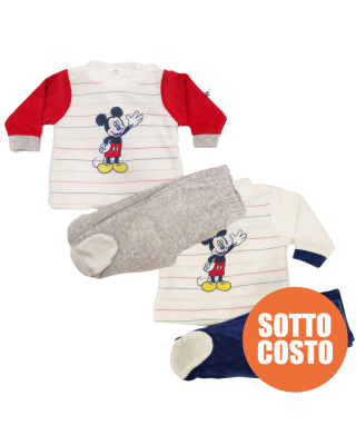 Chenille Newborn Bodysuit "Mickey Mouse", Mini Boss writing