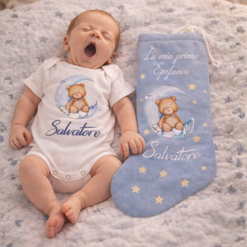 Calza + Body Personalizzato linea Bear on the Monn