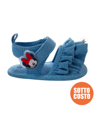 Sandalo neonata jeans "Minnie"