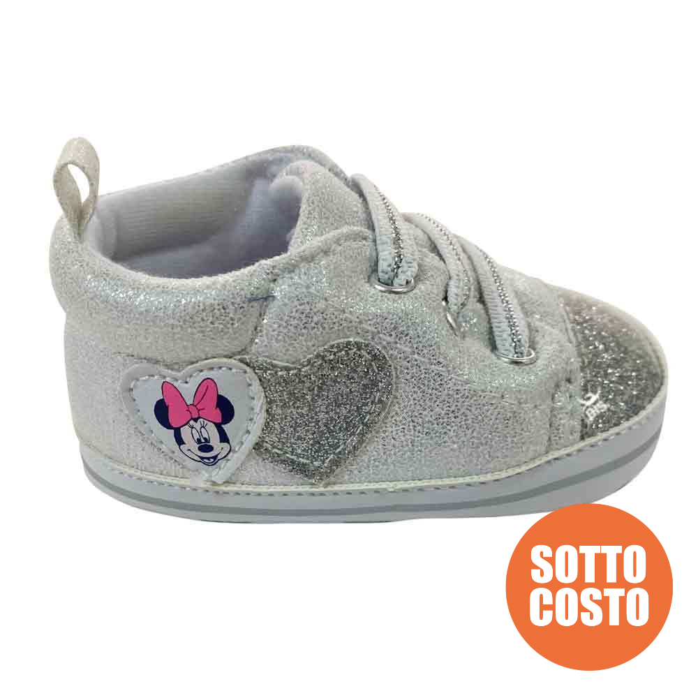 Sneackers neonata  "Minnie" glitterate