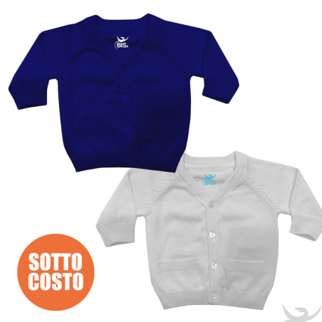 Cardigan neonato in filo