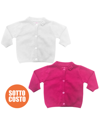 Cardigan neonata in filo