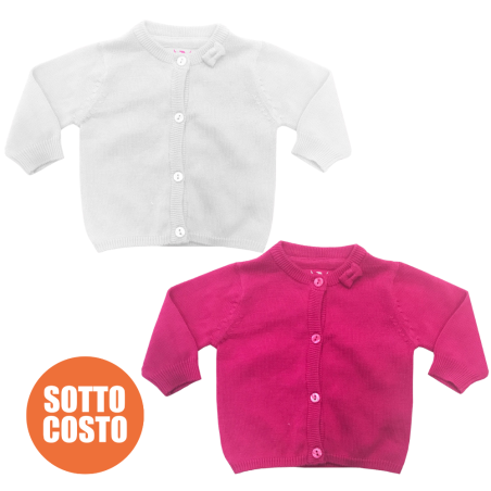 Cardigan neonata in filo