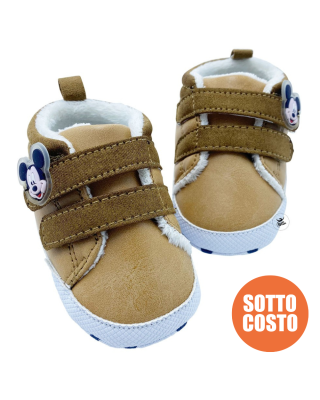 Scarpine neonato imbottite "Topolino"