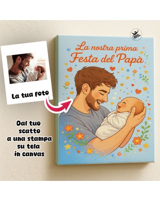 Customizable Photo-Painting, "Daddy", gift idea