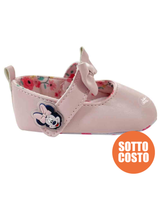 Ballerine neonata "Minnie" con fiocco