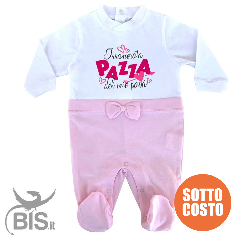 Tutina estiva con fiocco  "Innamorata pazza del mio papà"