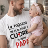 maglia mezza manica con dedica al papà