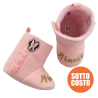 Stivaletti neonata con imbottitura in pelliccia "Minnie"