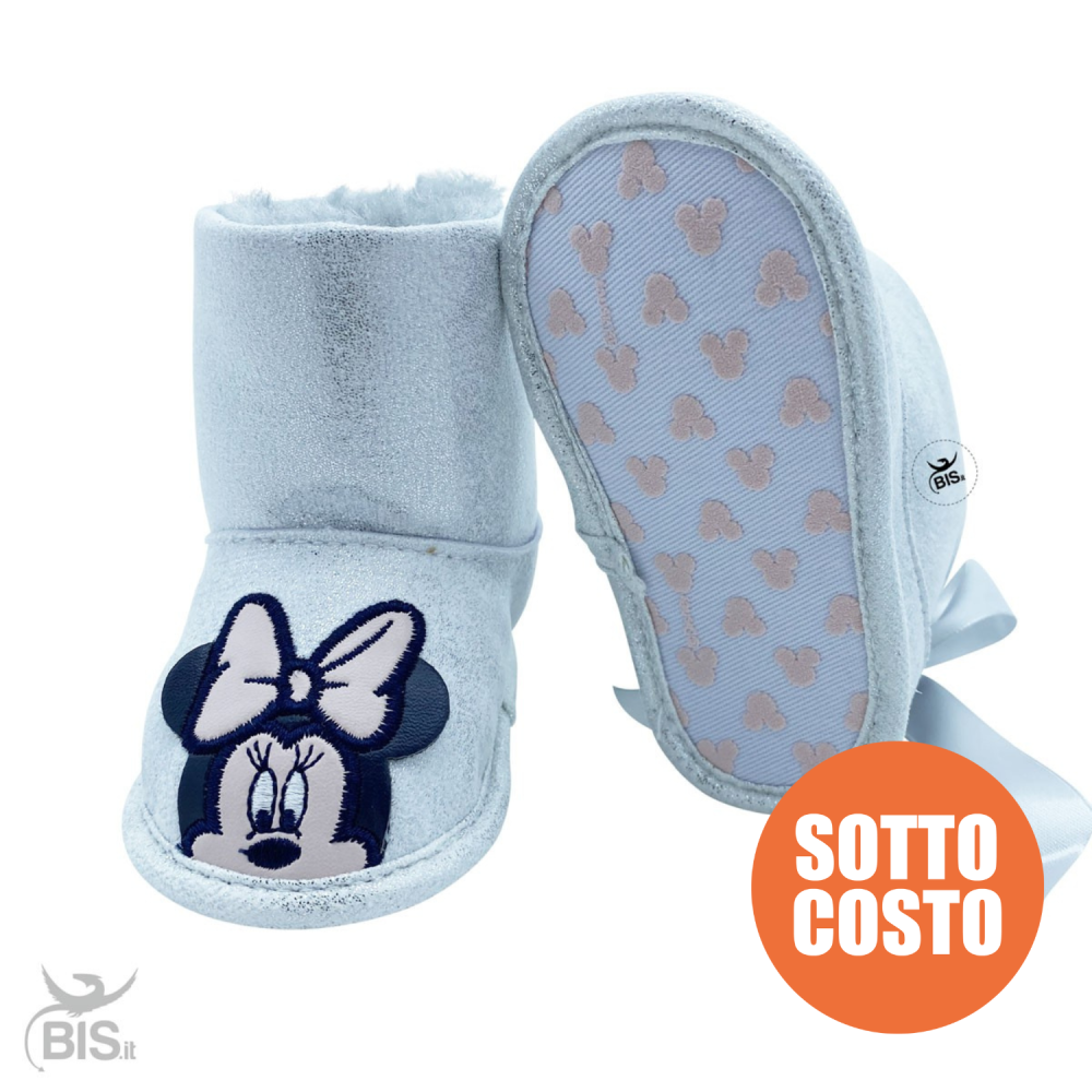 Disney Newborn Sneakers, "Minnie" print