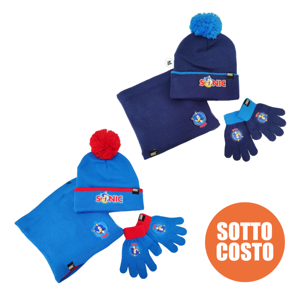 Little hat, scarf and gloves "BING" + name