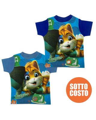 T-shirt bimbo "44 gatti" con nome