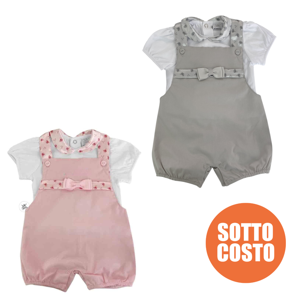 Salopette e maglia neonata da personalizzare con nome