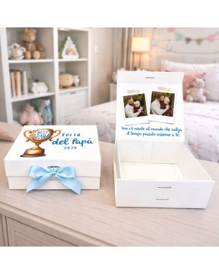 Scatola Regalo personalizzabile con foto e dedica festa del papà