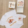 Gift Box Festa del Papà Coordinata T-Shirt e Body “La nostra prima Festa del Papà”