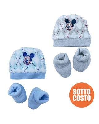 Winter Newborn Hat and slippers "Minnie + Name"