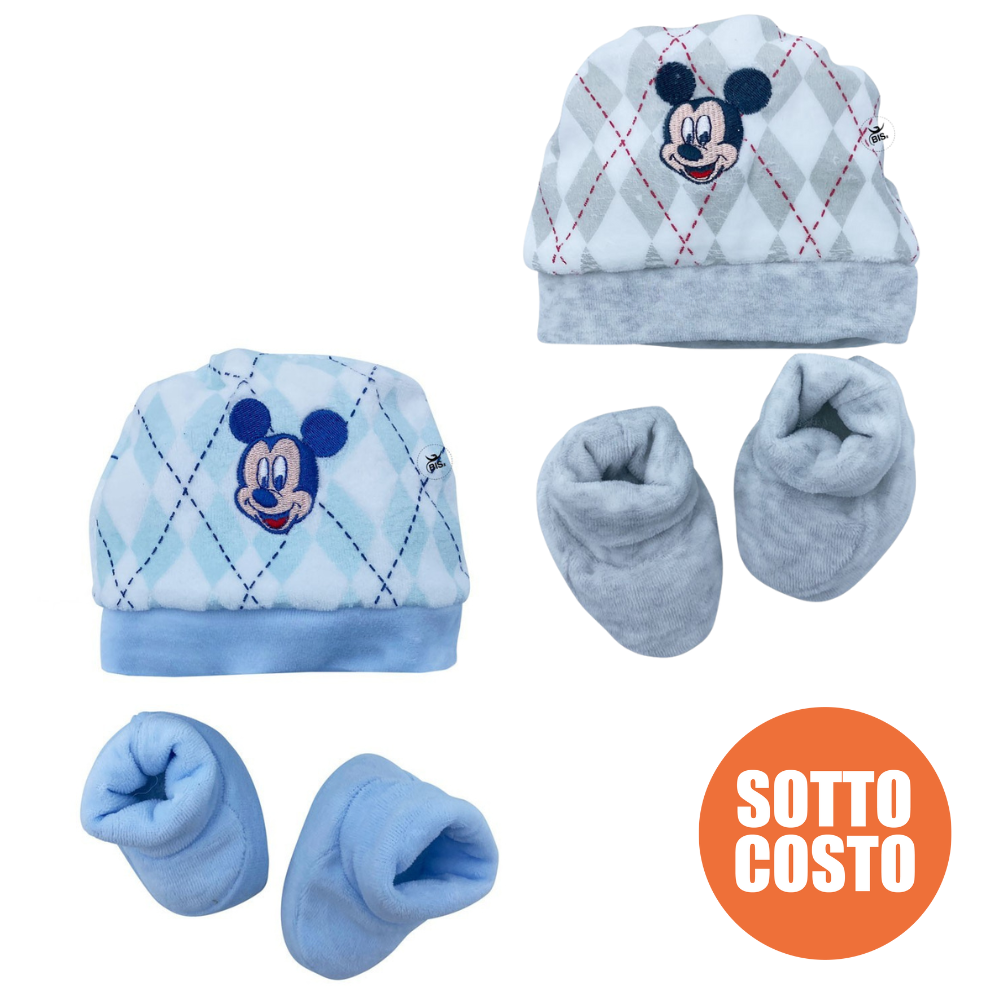 Winter Newborn Hat and slippers "Minnie + Name"