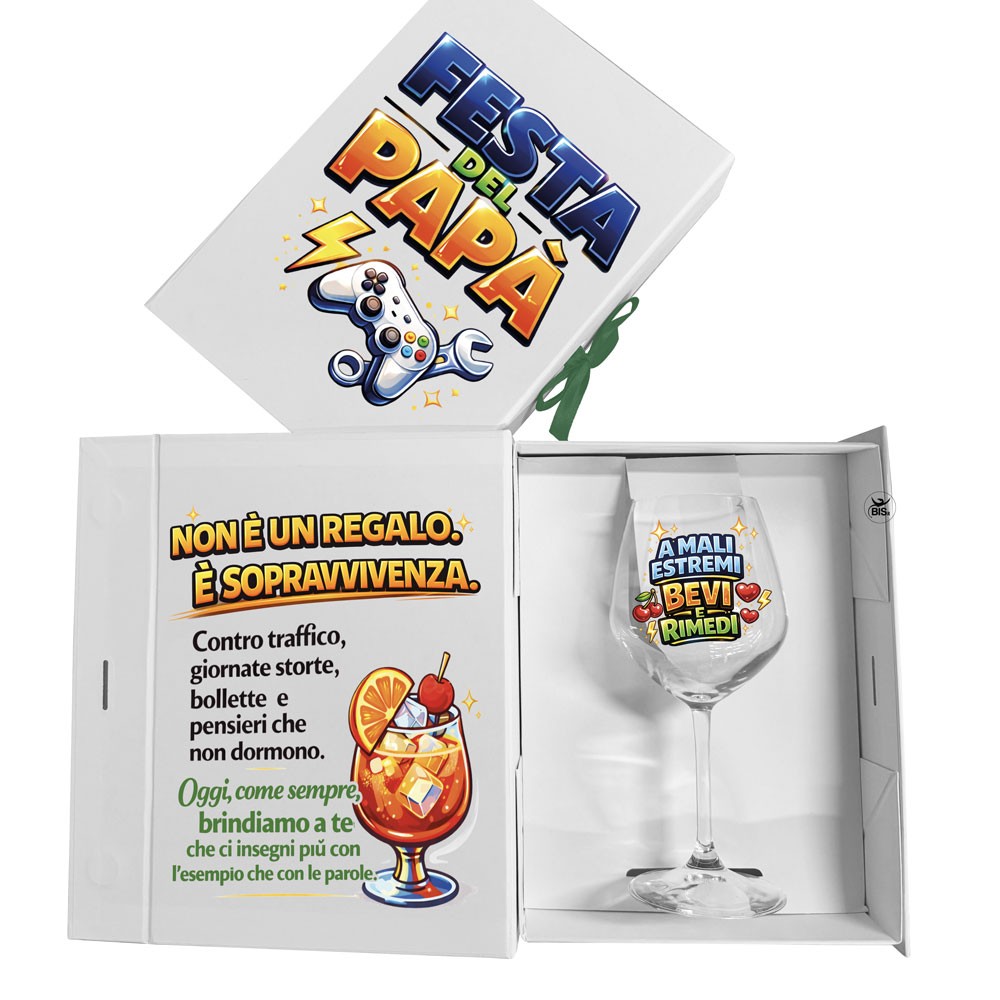 copy of Calice Super Papà con Gift Box | Regalo Festa del Papà – BIS
