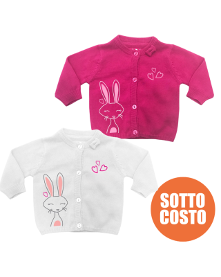 Personalized Baby Girl Cardigan with Name and Crown