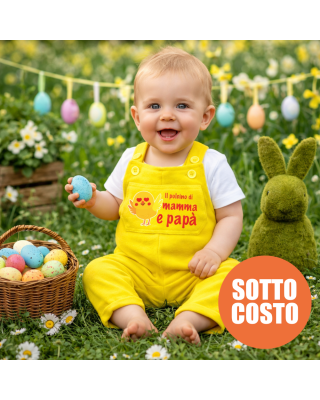 Salopette "Il pulcino di mamma e papà"