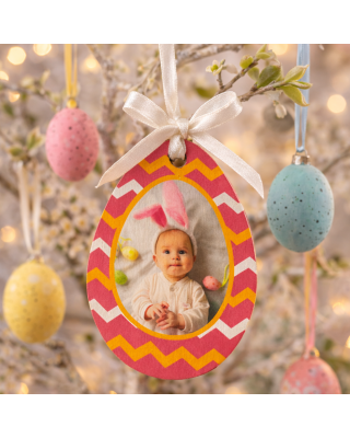 Appendino Ovetto in plexiglass da personalizzare con foto