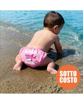 Newborn swimsuit "Baby Shark" print