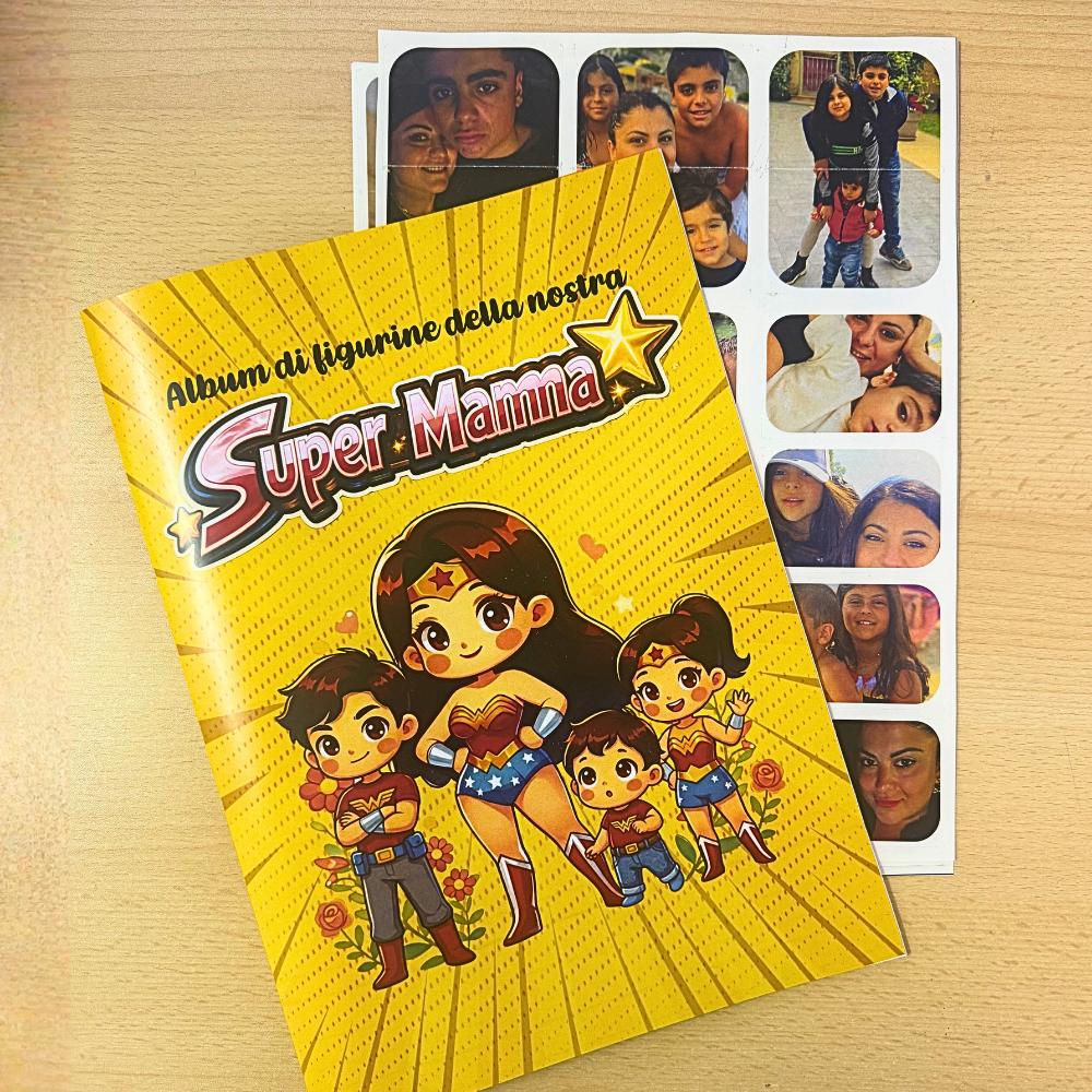 Album di figurine personalizzabile per la mamma, la zia, la nonna o ch