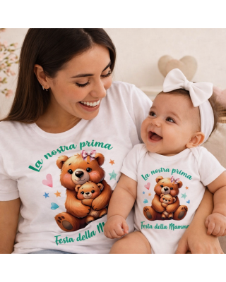 Gift Box Prima Festa della Mamma con T-shirt e Body | bis.it