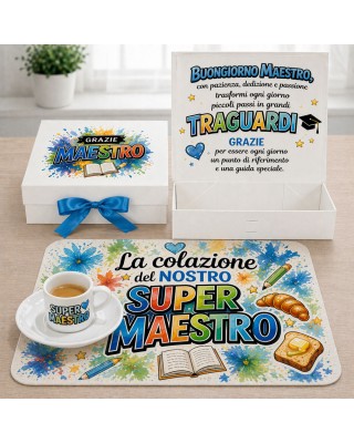copy of Scatola Regalo “Colazione da Super Papà” – con Tovaglietta e Tazza o Tazzina | Festa del Papà