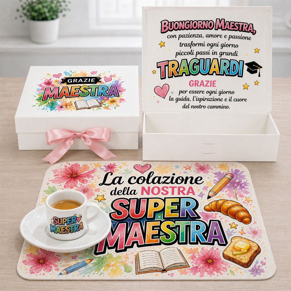 copy of Scatola Regalo “Colazione da Super Papà” – con Tovaglietta e Tazza o Tazzina | Festa del Papà