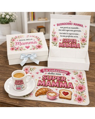 copy of Scatola Regalo “Colazione da Super Papà” – con Tovaglietta e Tazza o Tazzina | Festa del Papà