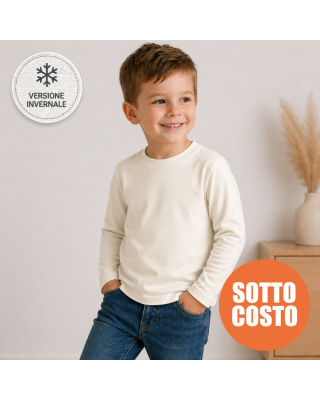 Maglietta Bambino Invernale Economica | T-Shirt Calda Prezzo Basso Offerta – bis.it