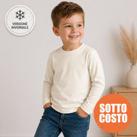 Maglietta Bambino Invernale Economica | T-Shirt Calda Prezzo Basso Offerta – bis.it