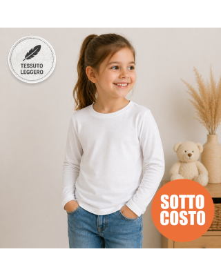Maglietta Bambina Estiva Sagomata | T-Shirt Leggera Prezzo Basso Offerta – bis.it