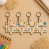 Portachiavi Puzzle Personalizzato Nome | Regalo Economico Fine Anno Scuola da parte delle maestre per i Bambini