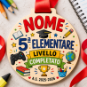 Medaglia Personalizzata Nome Fine Anno Scuola | Diploma Bambini Asilo Elementari Medie