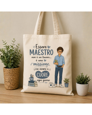 Shopper Maestro Tender School | Regalo Fine Anno per Maestro