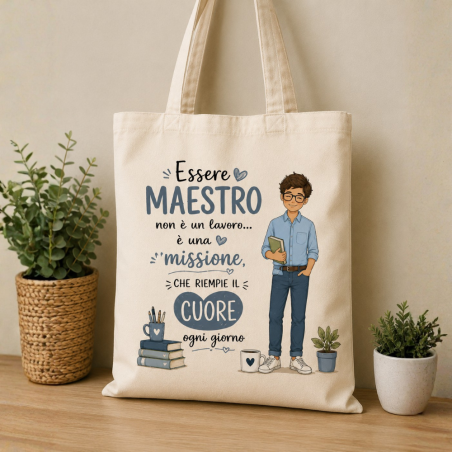 Shopper Maestro Tender School | Regalo Fine Anno per Maestro