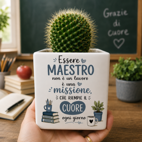 Vaso Maestro Tender School | Regalo Fine Anno per Maestro