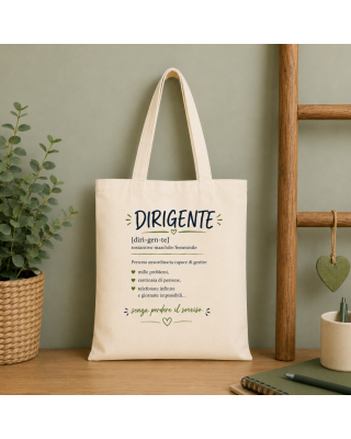 Shopper Dirigente Scolastico Personalizzata | Regalo Fine Anno