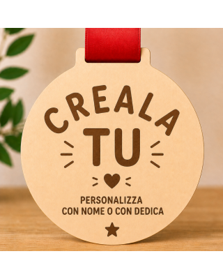 Medaglia Personalizzata Nome Fine Anno Scuola | Diploma Bambini Asilo Elementari Medie