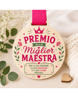 Medaglia per Maestra – Regalo Fine Anno Scuola