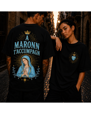 T-shirt A Maronn T’Accumpagn – Maglia Streetwear Napoletana Unisex