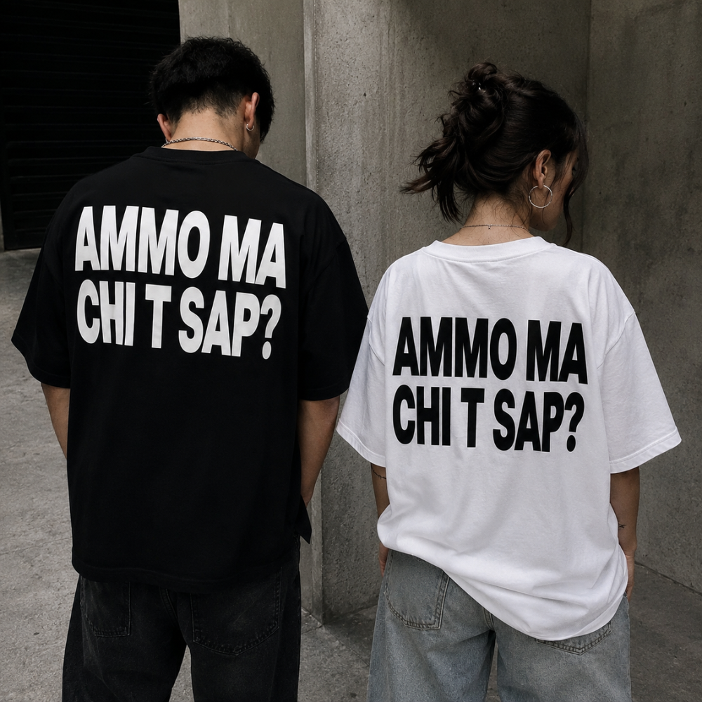 T-shirt “Ammo Ma Chi T Sap?” Oversize | Maglia Street Napoletana