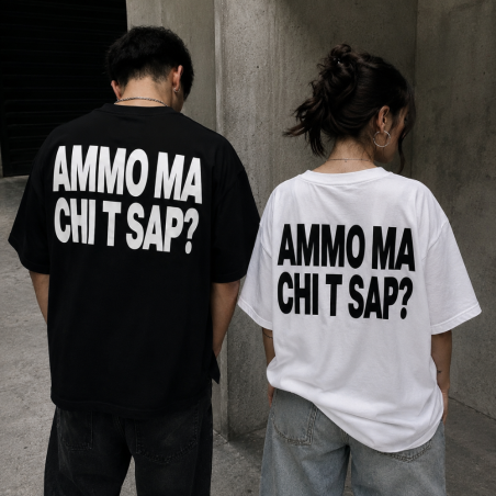T-shirt “Ammo Ma Chi T Sap?” Oversize | Maglia Street Napoletana
