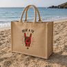 Borsa Mare con Zip Beat a Te in Juta | Shopper Mare