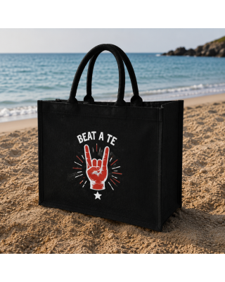 Borsa Mare con Zip Beat a Te in Juta | Shopper Mare