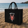 Borsa Mare con Zip Beat a Te in Juta | Shopper Mare