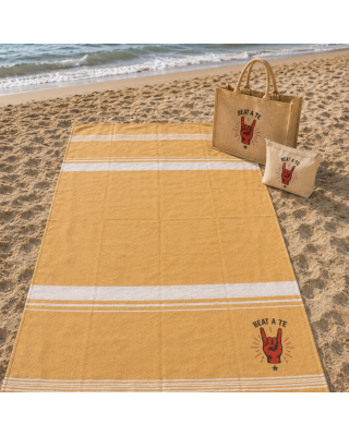 Borsa Mare con Zip Beat a Te in Juta | Shopper Mare