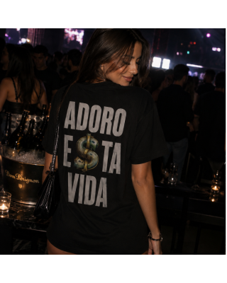 T-shirt Adoro Esta Vida Oversize Unisex | Streetwear Estate